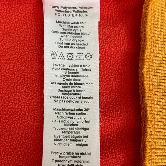 Burton Colombo Dry/Ride LS Fleece Lined Zip Up Check Print Hoodie Gold Orange S - Picture 11 of 12